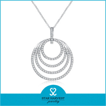 Round shape 925 silver swarna mahal jewellers necklace