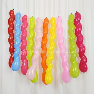 Latex Balloon Spiral Decorations: Thick, Long Balloons for KTV Parties and Supplies