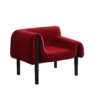 Comfortable Goose Velvet Accent Lounge Sofa Chair