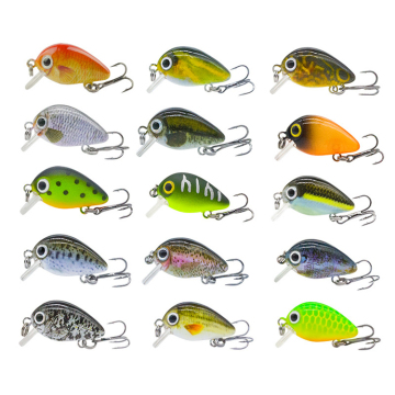 28mm 2g Yapay Renkli Sert Akış Biçerleri Seabass Trolling Minnow Krankbait Cazibesi