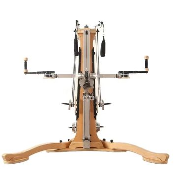 Professional Wood Gym Equipment: Pulley Tower for Yoga and Pilates