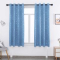 Star Foil Printed Bedroom Blackout Curtain