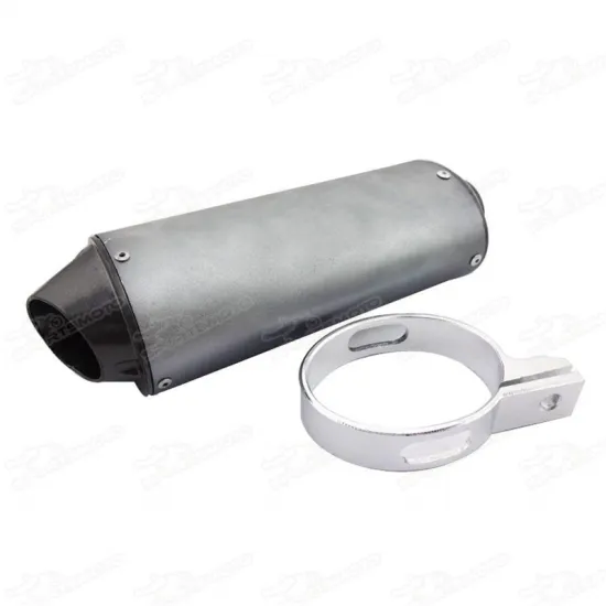 Exhaust Muffler W Clamp For 125cc 140cc 150cc 160cc Pit Dirt Bikes Lifan YX Stomp SDG