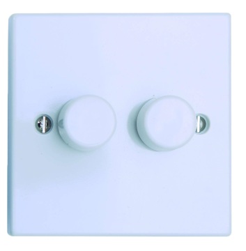 2 GANG 1 WAY 400W DIMMER