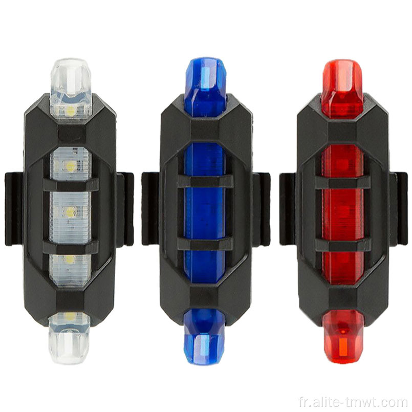Signal de vélo Light Light USB Lumière de vélo rechargeable