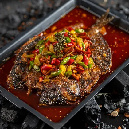 Commercial Pickled Peppers and Grilled Fish Seasoning Combination for Hot Pot