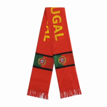 New Design Digital Printed Portugal Sport Football Scarf