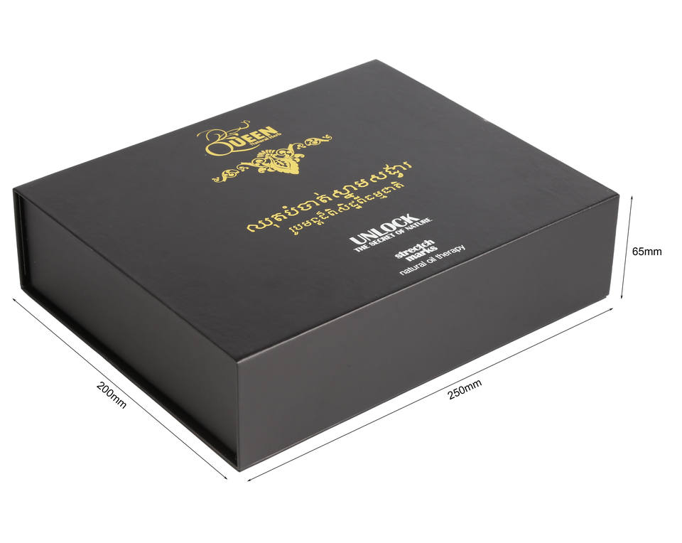 Boîte cadeau magnétique en carton de forme de livre de luxe personnalisé