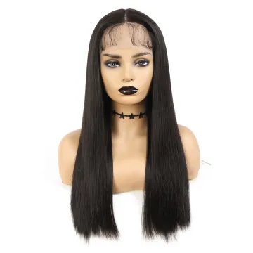 X-TRESS Silky 20" 24" 28" 32" Synthetic Hair Lace Front Wigs High Temperature Fiber Hair Wigs For Black Women Middle Part Wigs