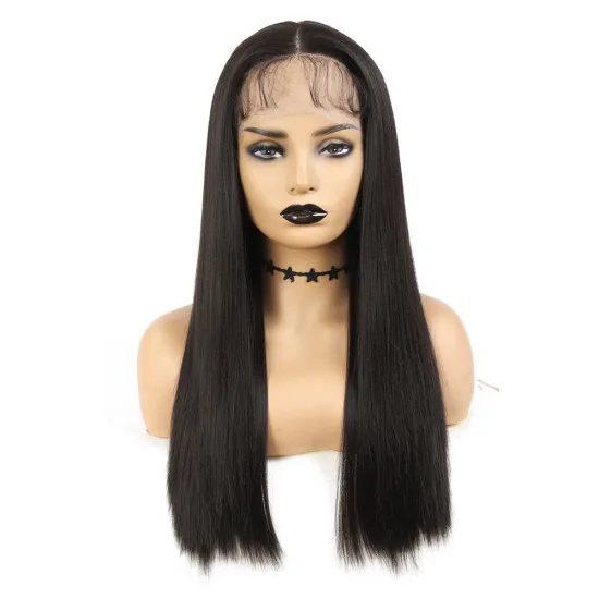 X-TRESS Silky 20" 24" 28" 32" Synthetic Hair Lace Front Wigs High Temperature Fiber Hair Wigs For Black Women Middle Part Wigs
