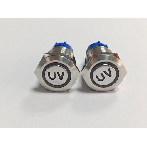 UL certificate Waterproof 19mm LED Metal Pushbutton Switch