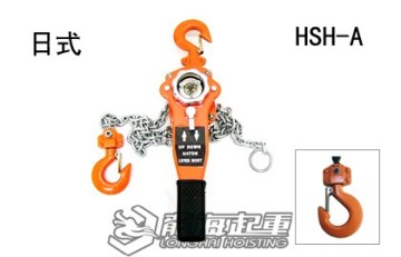Manual chain hoist details