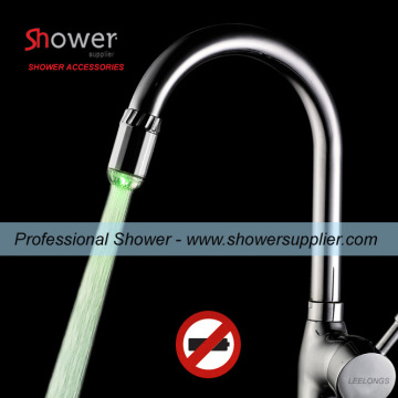 SH-1621G Plastic Green Color LED faucet adapter