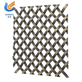 Decorative Crimped Wire Mesh for Cabinet Doors
