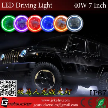 2014 Jeep wrangler led headlights, Modification 7 inch headlights. Led high/low headlight 7inch