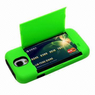 Protective Case Cover for Samsung Galaxy S4 i9500 with Card Insert Holder