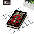 Livro de notebook de capa de capa de metal de música retro personalizado