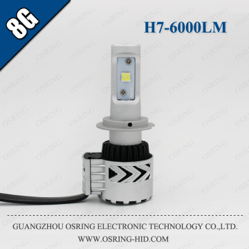 OSRING HIGH LUMENS HIGH POWER 35W 6000LM G8 H7 AUTO LED HEADLIGHT
