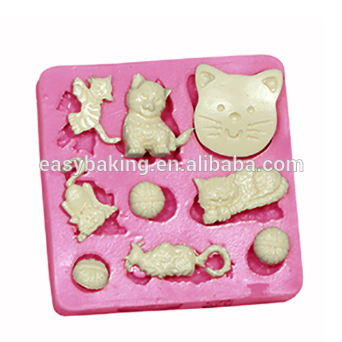 Wholesale Cat Theme Silicone Chocolate Mold