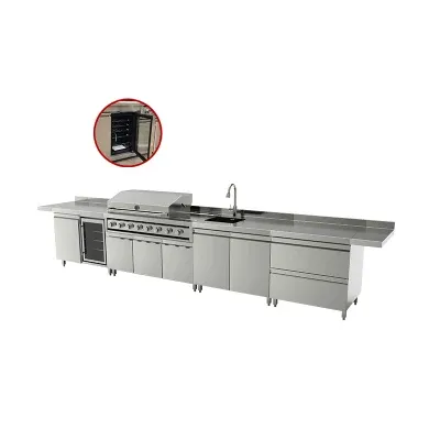 Cheap Price Modern Outdoor BBQ Grill Gas Outdoor Kitchen Stainless Kitchen Sink Cabinet Base