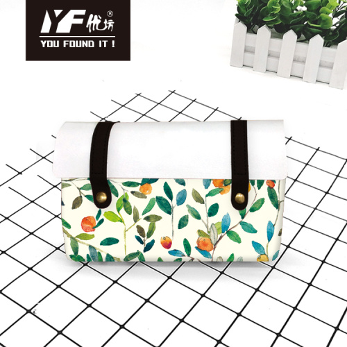 Custom Forest Animal Style PU Leder Handtasche Kosmetikbeutel