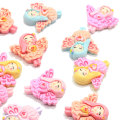 Pretty Newest 2020 Novel Resin Beads Flat Back Wing Girls Body Cartoon Style Kawaii Popular Cabochons for Craft Decor Stickers