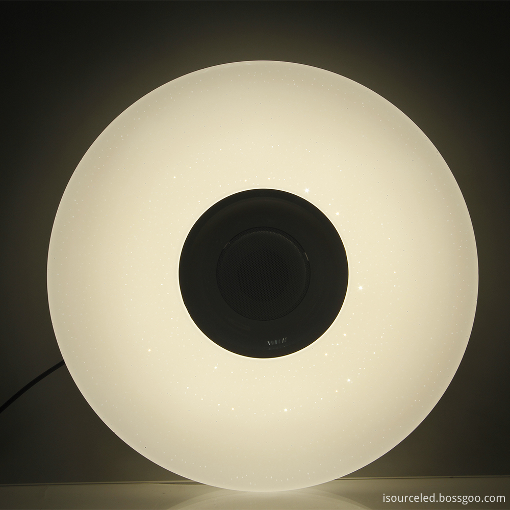 led ceiling lights warm white with bluetooth speaker