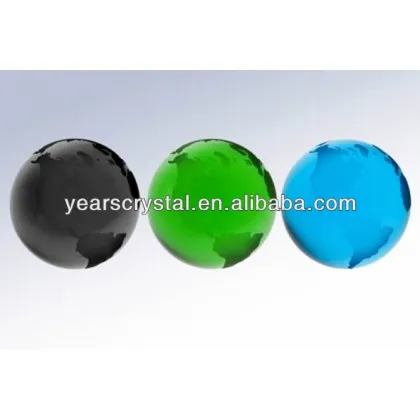year crystal color material Globe-Frosted Continents (R-2260)