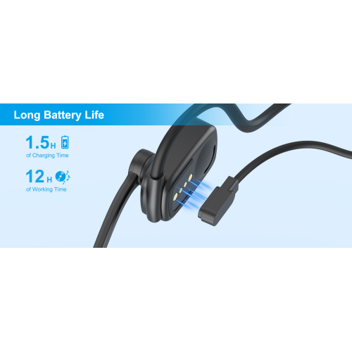 Wireless neckband open ear headset
