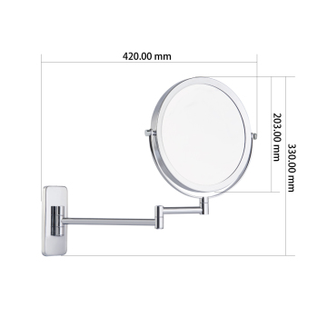 Modern wall mounted shaving mirror