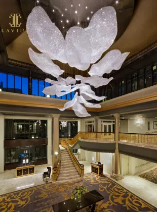 Luxury flower designer crystal chandelier