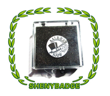 Plastic Badge Box, Transparent Badge Displan Box
