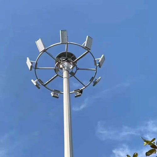 Pólo de lâmpada de luz de estádio de alto mastro de mastro