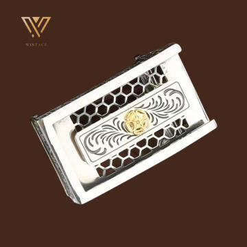 925 Sterling Silver Customized Handmade Belt Buckle for Men's Fashion