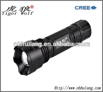 mini powerful 3.7V rechargeable led flashlight aluminum torch light