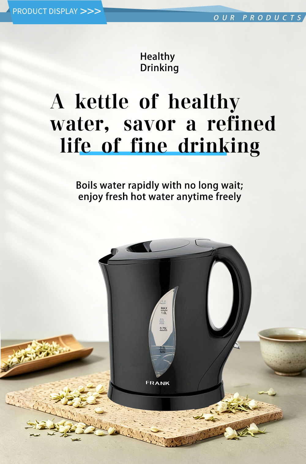 304 stainless steel kettle FK-1003 1