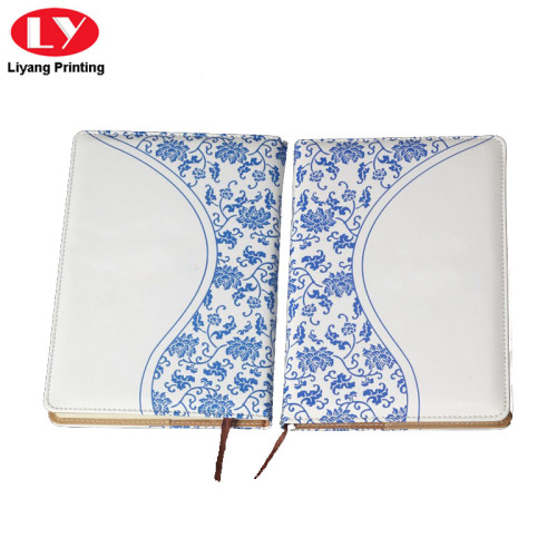 Mjukt omslag Custom Logo Leather Diary Notebook