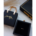 Custom Small Wedding Black Gold Gift Paper Bags