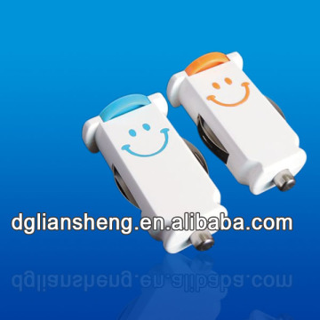 Lovely Smile One Port Car Charger Usb for Cellphone