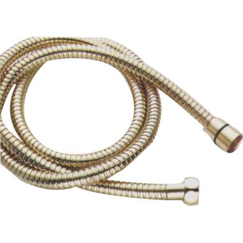 Chromed Stainless Steel Double-buckle Flexible bamboo joint Shower Hose with hook