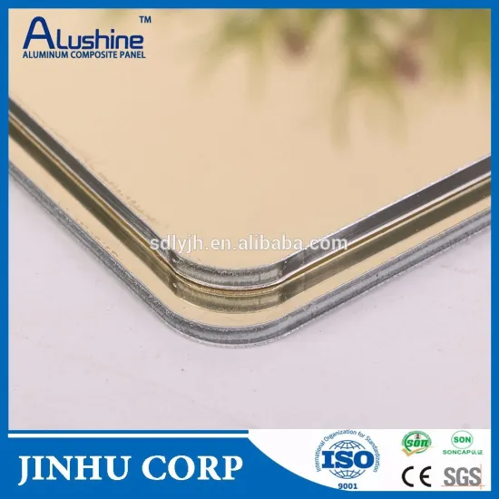 golden mirror aluminum cladding sheets buiilding materials manufacture