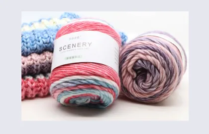 Ready-to-Ship Lana Para Tejer Merino Wool Yarn in Fancy Cake Style: Perfect for Crocheting