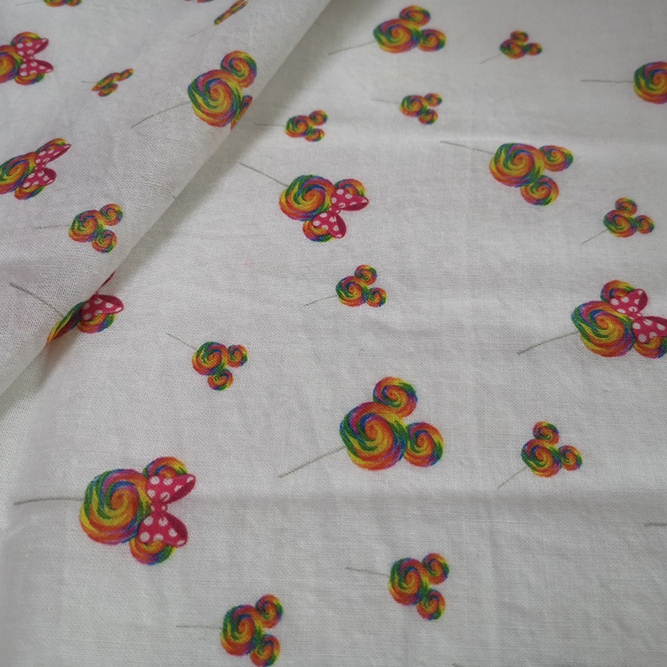 Custom Digital Print 100% Cotton Dress Fabric