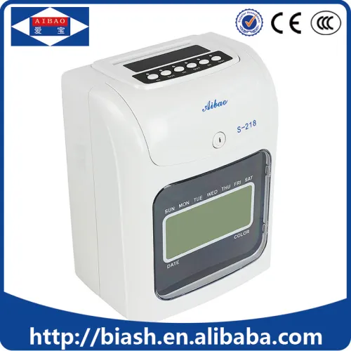 Office Card Punch Time Recording Attendance Machine, High Quality
