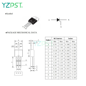 High thermal cycling performance BT145-800R TO-220 SCR