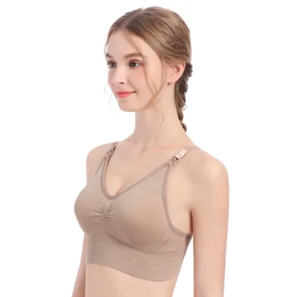 maternity nursing bra seamless maternity breastfeeding br breastfeedi window feeding autumn and winter warm maternity underwear