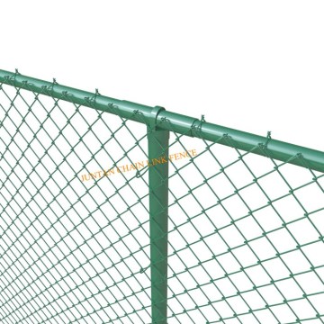 PVCサイクロンチェーンリンクメッシュフェンスのテニスコート