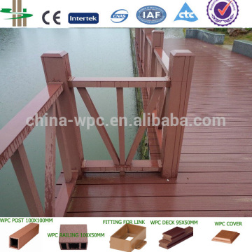 Eco wpc railing handrails for bridge
