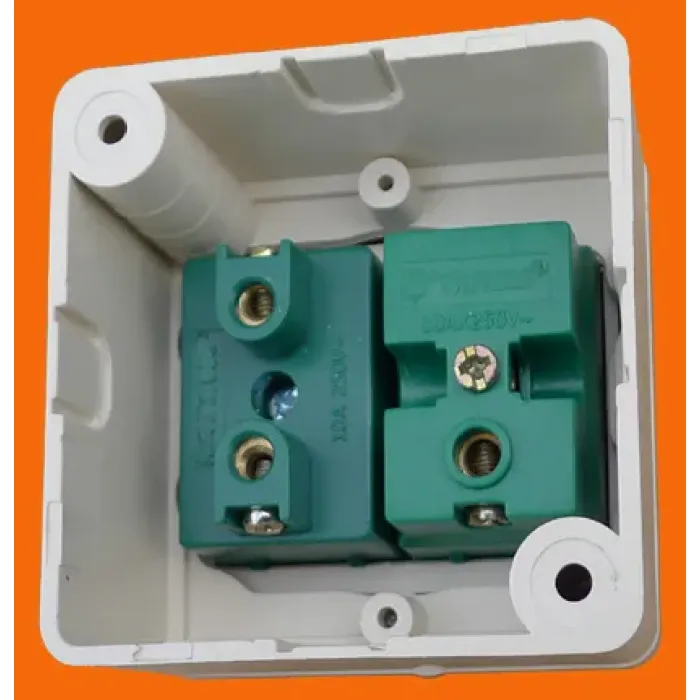 Настенный кнопочный переключатель европейского типа для поверхностного монтажа (S2001)