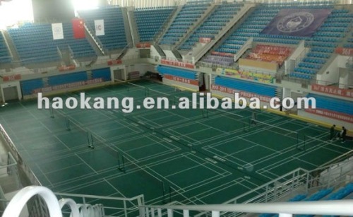 Indoor badminton surface flooring